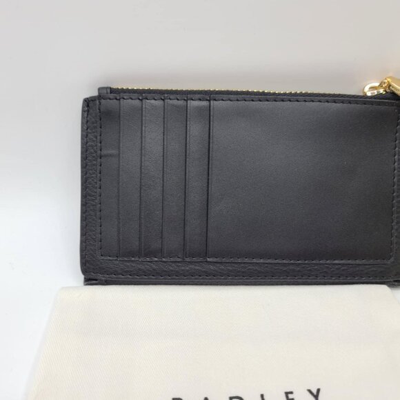 Radley London Leather Spotty Medium Ziptop Wallet Black White NEW! NWT! - Picture 5 of 7
